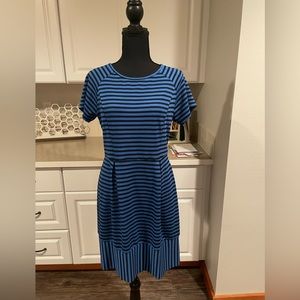 STITCHFIX Stripped blue and black dress